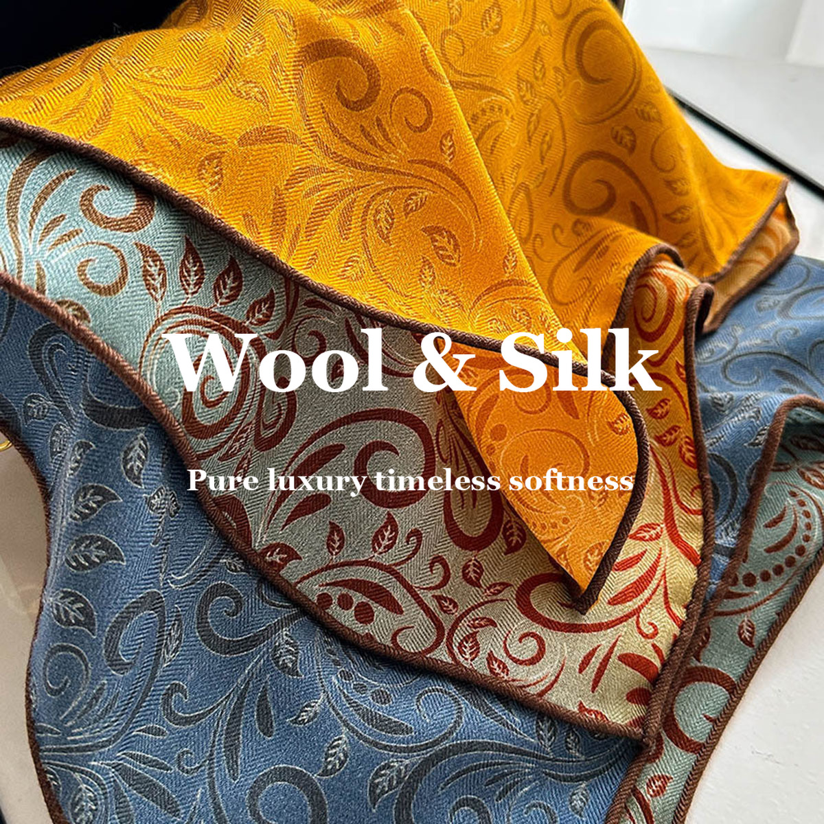Women Bags Online - 82% Wool 18% Real Silk Scarf