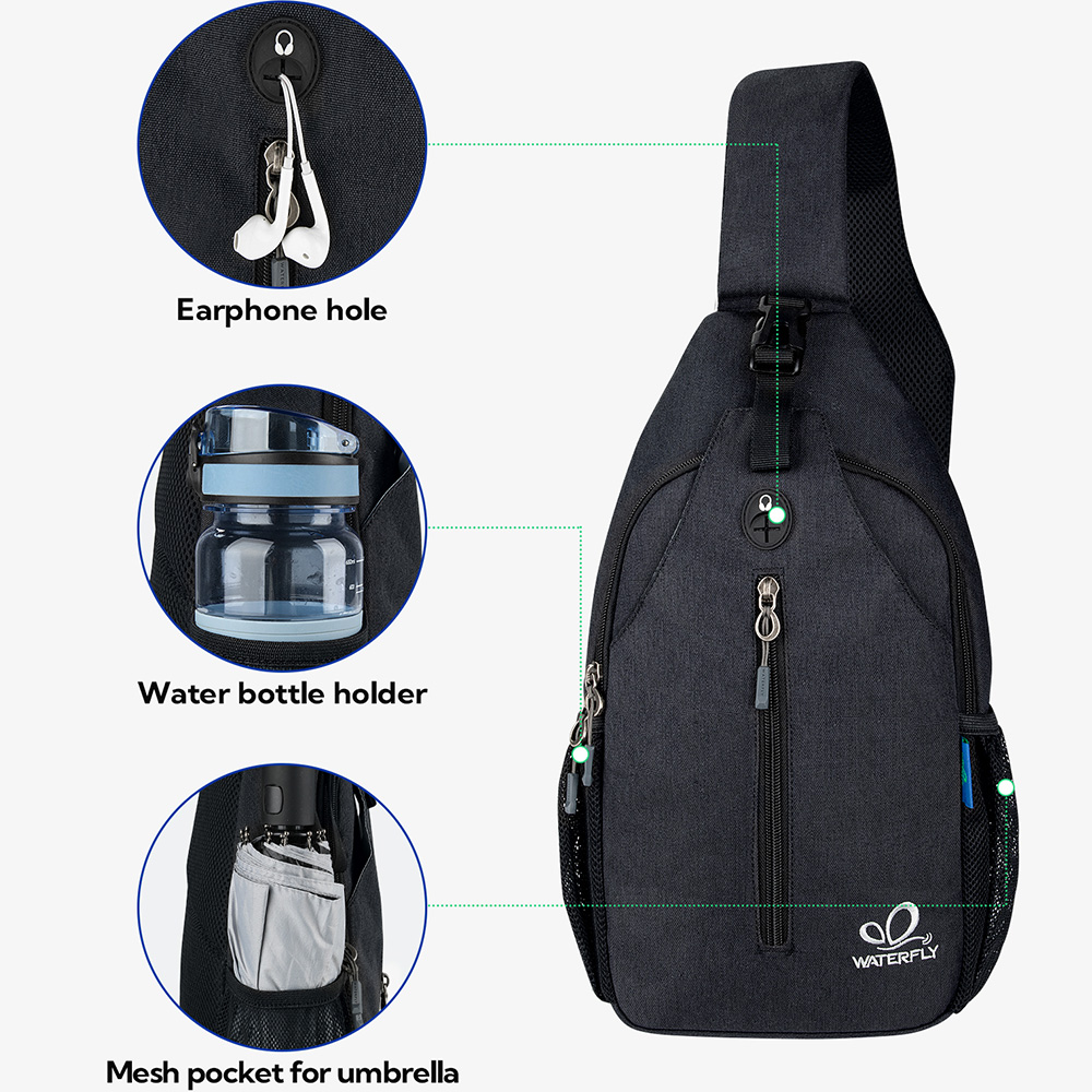 WATERFLY Crossbody Sling Bag C - Women Bags With Laptop Compartment 리뷰 및 가격