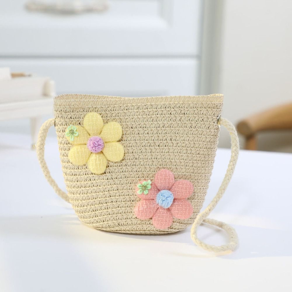Cute Handmade Woven Girl Flowe - Woven Straw Bag 리뷰 및 가격