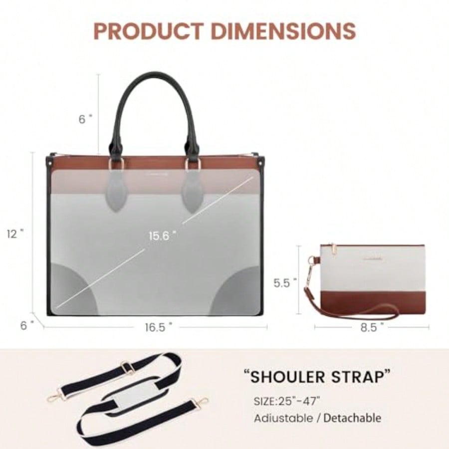 Laptop Bag For Women 15.6 Lnch - Women Bags With Laptop Compartment 리뷰 및 가격