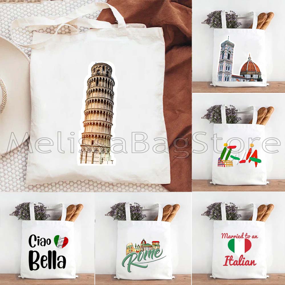 Ciao Bella Italian Flag Canvas - Shopper Tote Canvas 리뷰 및 가격