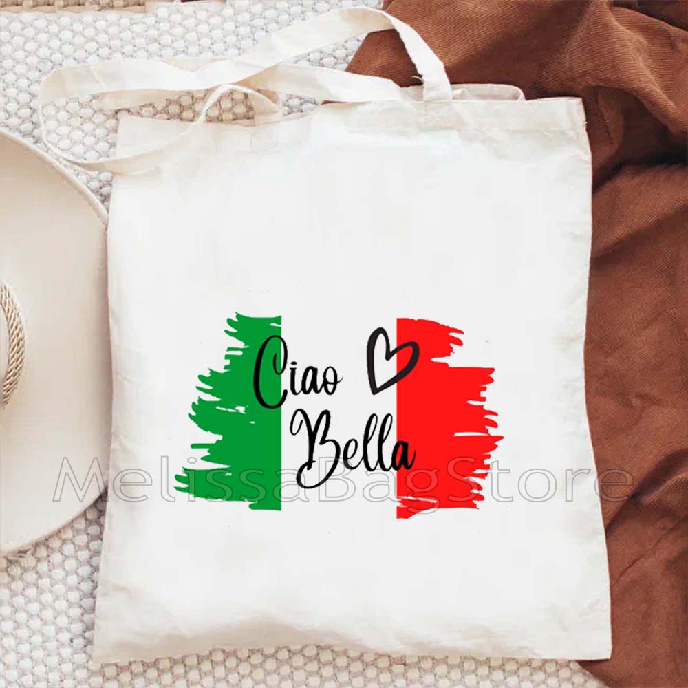Ciao Bella Italian Flag Canvas - Shopper Tote Canvas 리뷰 및 가격