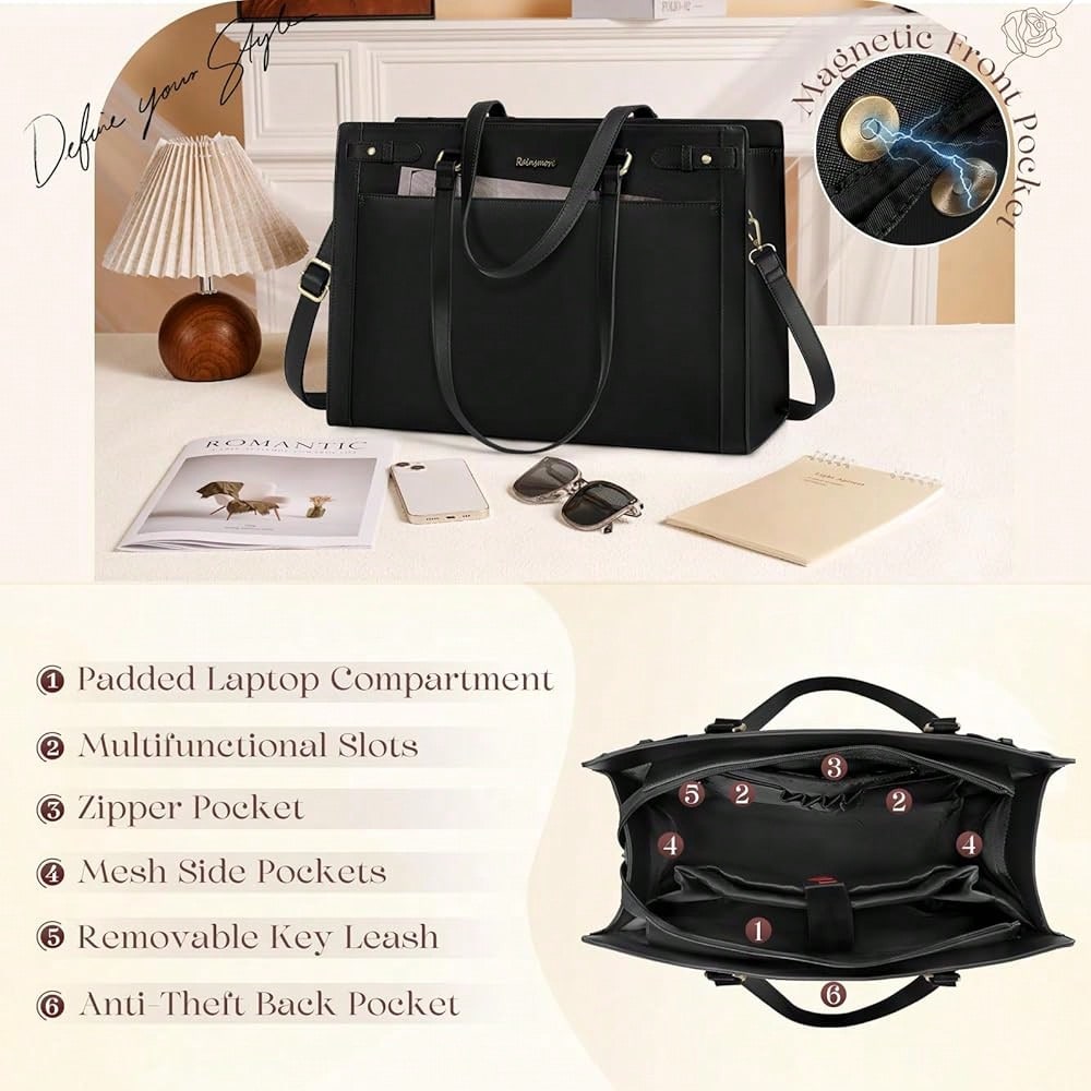 Laptop Bag For Women 15.6 Inch - Women Bags With Laptop Compartment 리뷰 및 가격