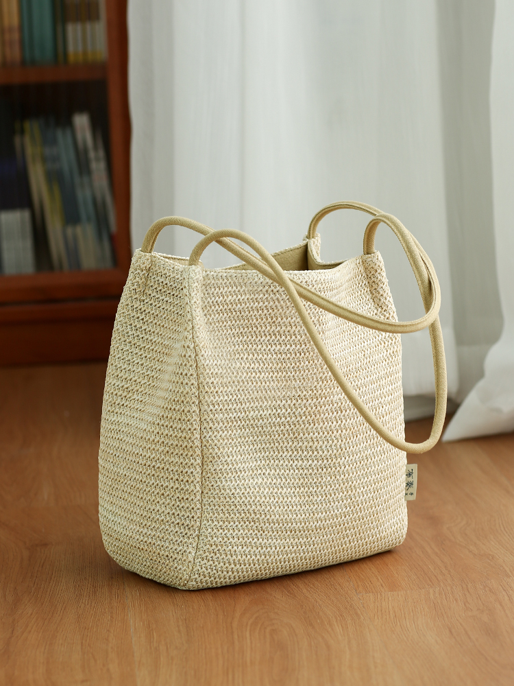 Woven bag lazy wind summer str - Woven Straw Bag 리뷰 및 가격