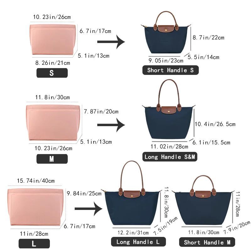 Felt Insert Bag Fits For Longc - Women'S Bags Longchamp 리뷰 및 가격