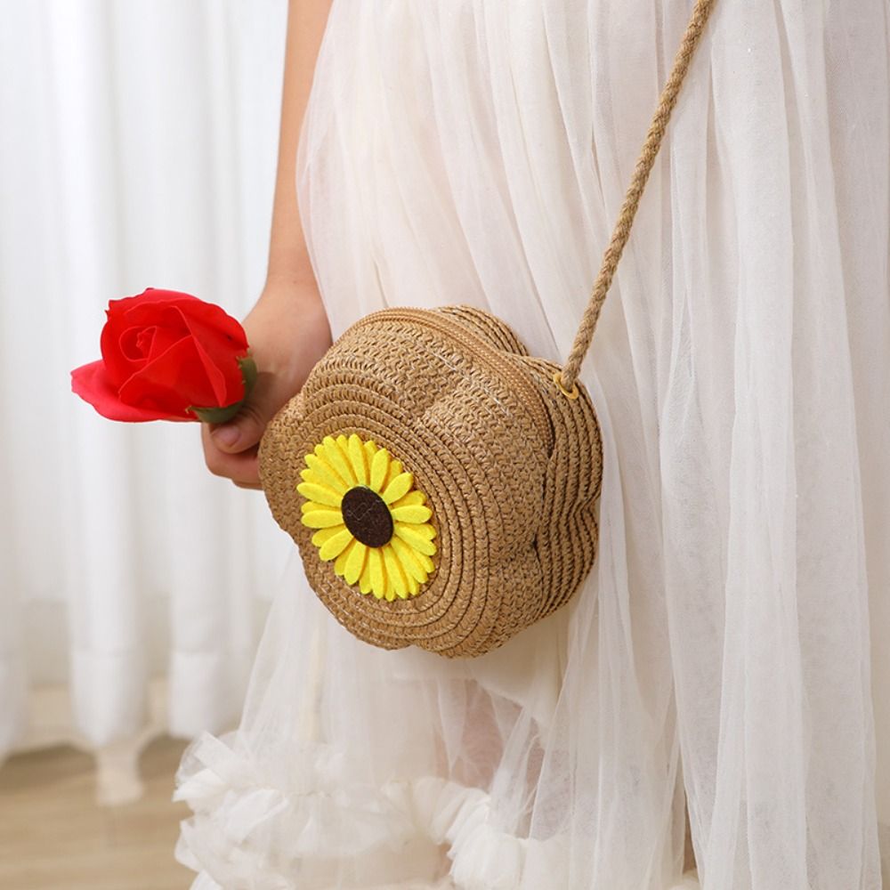 Durable Straw Crossbody Bag Fl - Woven Straw Bag 리뷰 및 가격