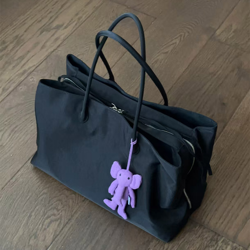 Suede Canvas Color-block Tote  - Shopper Tote Canvas 리뷰 및 가격