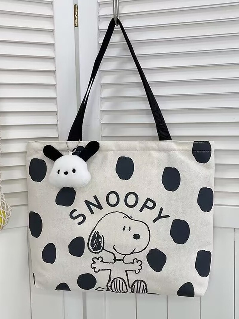 Cartoon Snoopy Canvas Shoulder - Shopper Tote Canvas 리뷰 및 가격