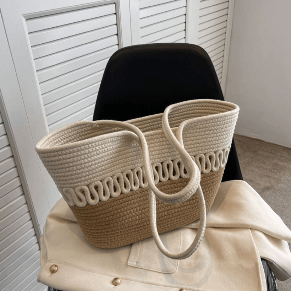 Casual Nylon Woven Tote Bag Kn - Woven Straw Bag 리뷰 및 가격