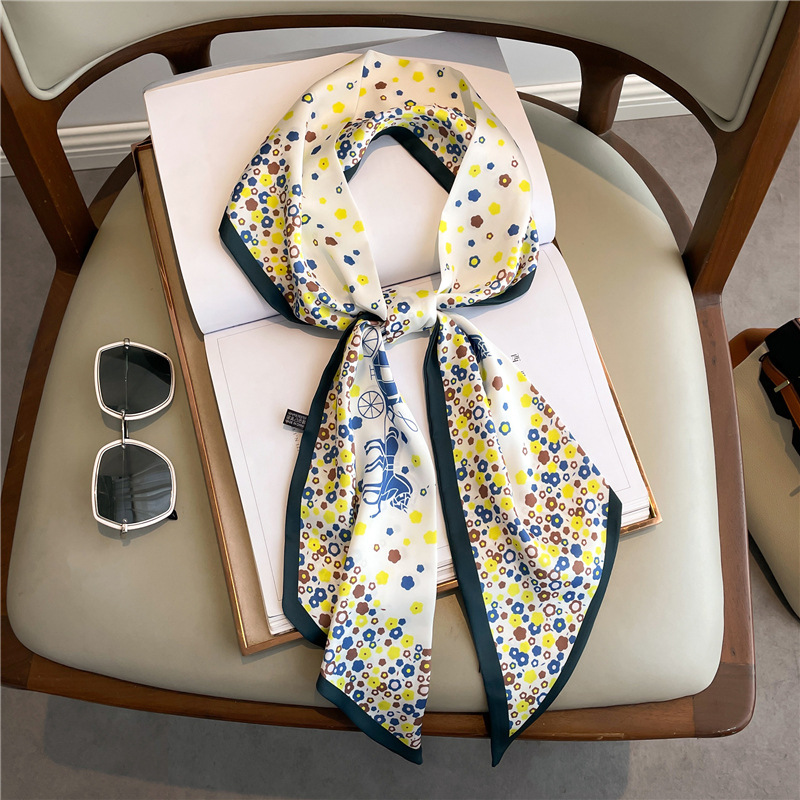 Fashion Print Long Silk Scarf  - Women Bags Online 리뷰 및 가격