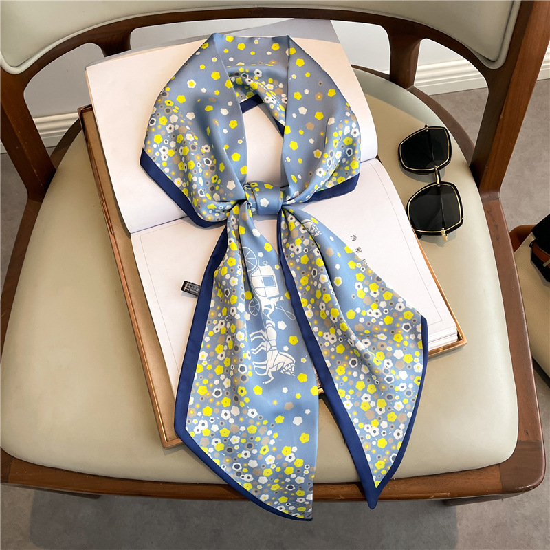 Fashion Print Long Silk Scarf  - Women Bags Online 리뷰 및 가격
