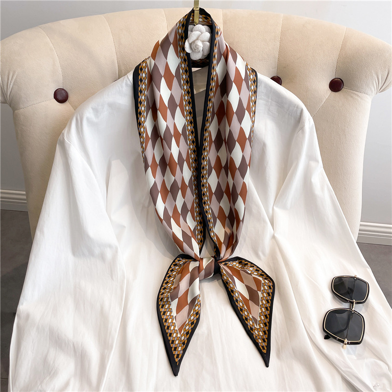 Fashion Print Long Silk Scarf  - Women Bags Online 리뷰 및 가격