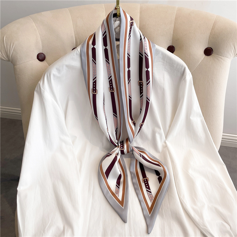 Fashion Print Long Silk Scarf  - Women Bags Online 리뷰 및 가격