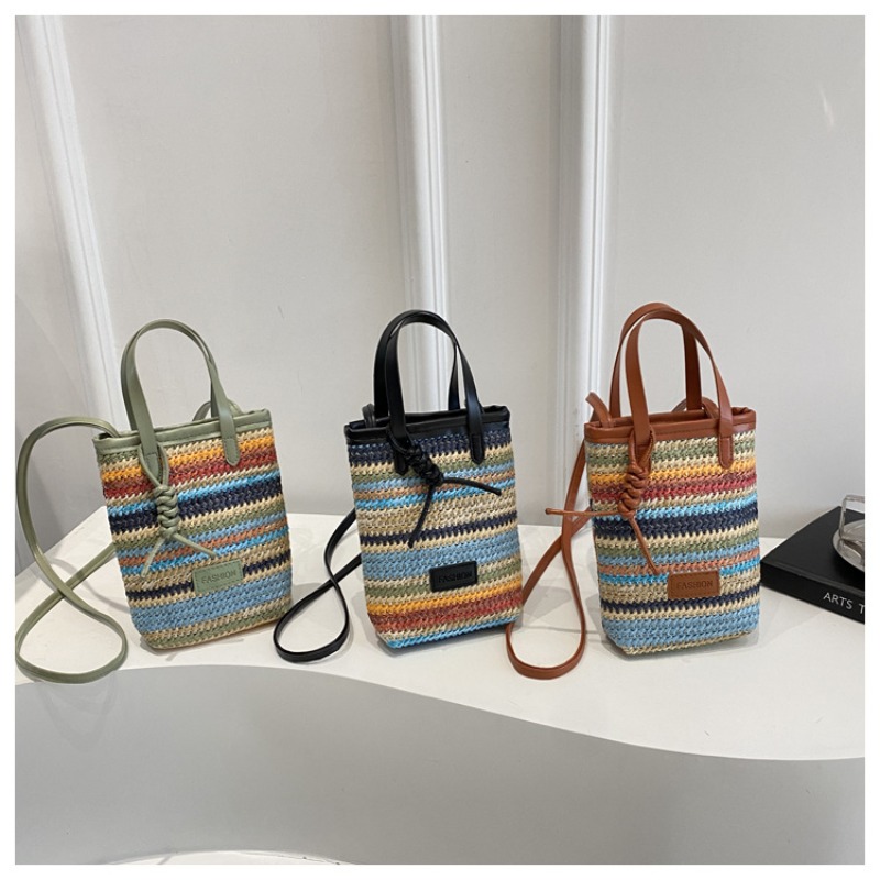 Retro Straw Shoulder Bag Mobil - Woven Straw Bag 리뷰 및 가격