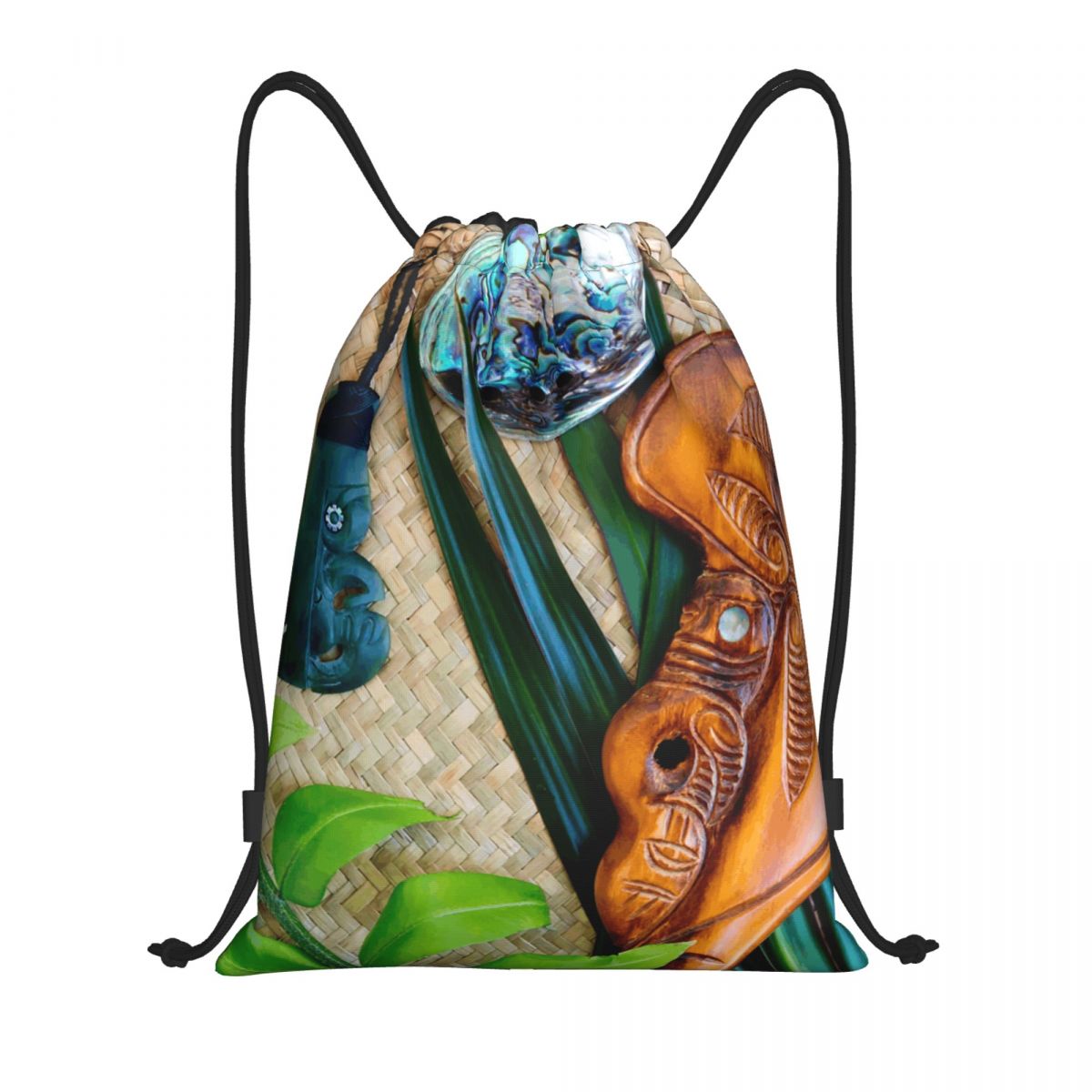 NZ Maoris Theme Drawstring Bag - Women Bags Nz 리뷰 및 가격
