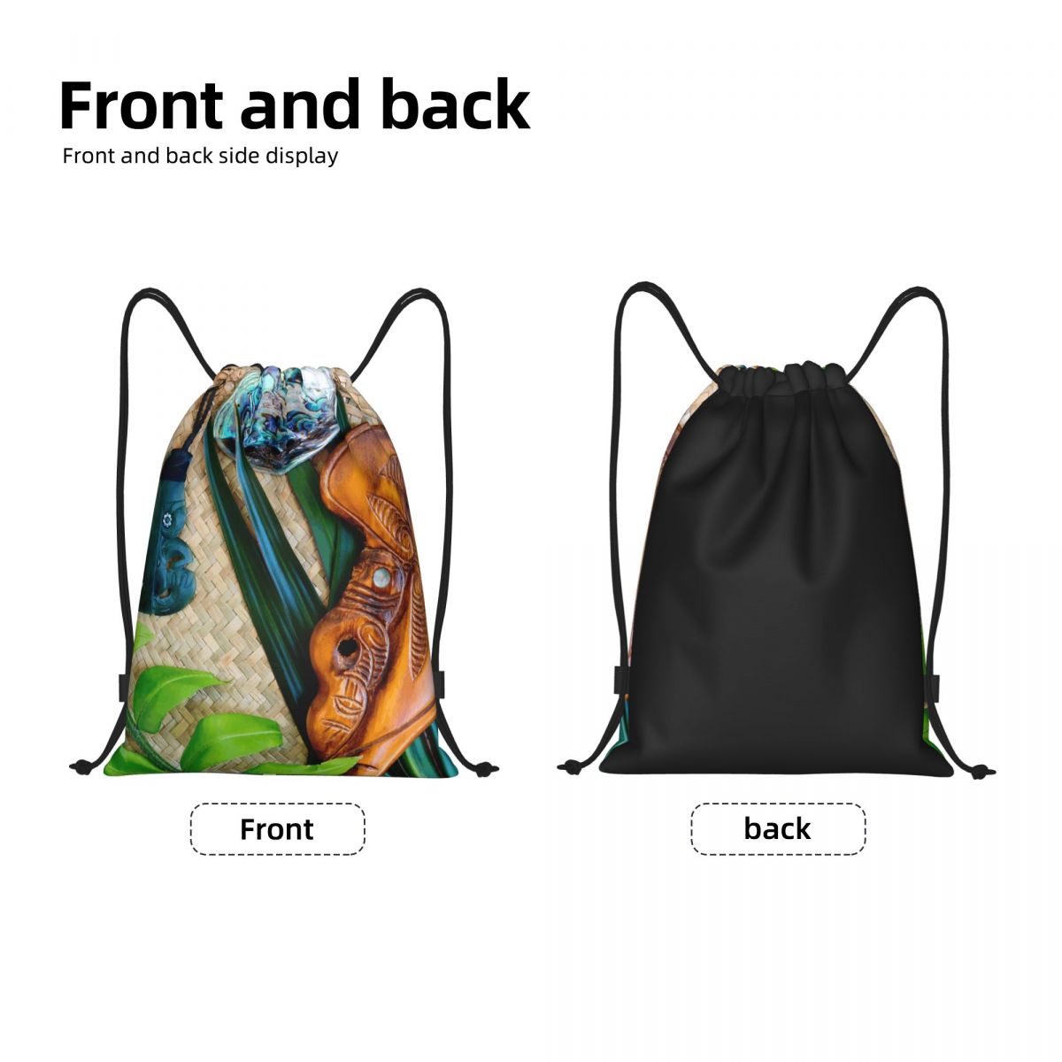 NZ Maoris Theme Drawstring Bag - Women Bags Nz 리뷰 및 가격