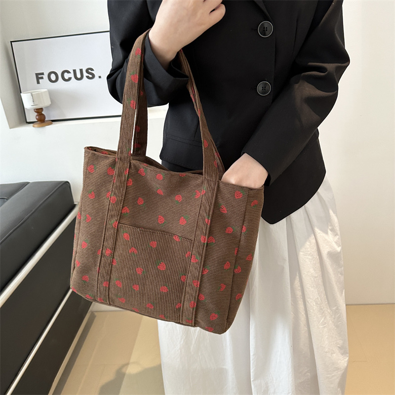 Corduroy Handbag Strawberries  - Women Bags Guess 리뷰 및 가격