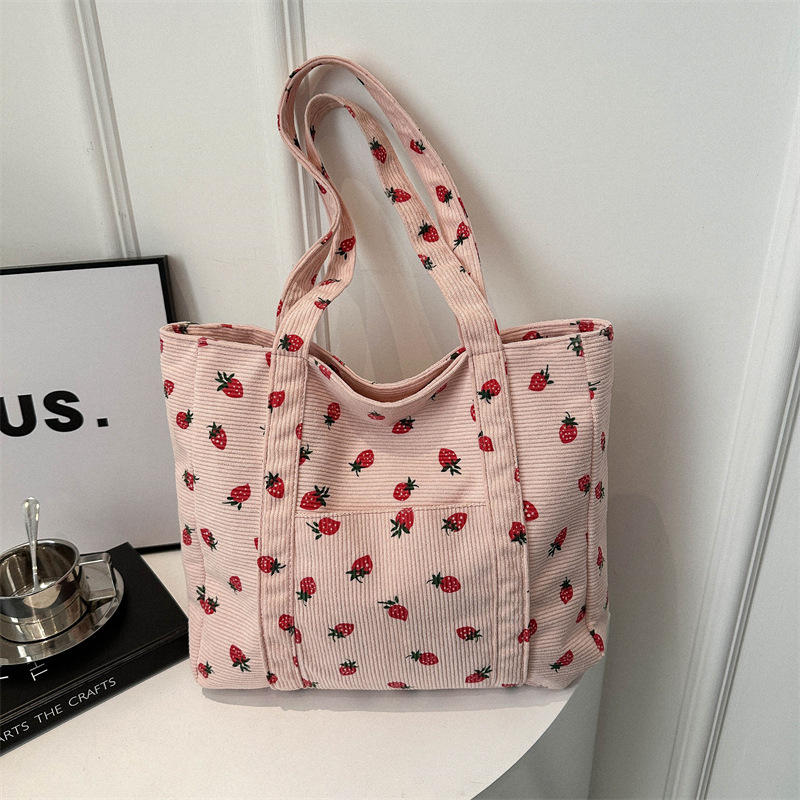 Corduroy Handbag Strawberries  - Women Bags Guess 리뷰 및 가격