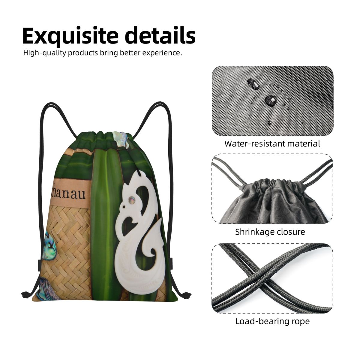 NZ Maoris Drawstring Bags Men  - Women Bags Nz 리뷰 및 가격