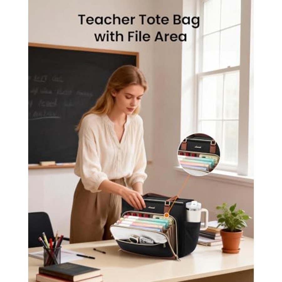 LOVEVOOK Teacher Tote Bag, Lap - Women'S Work Bags Tote 리뷰 및 가격
