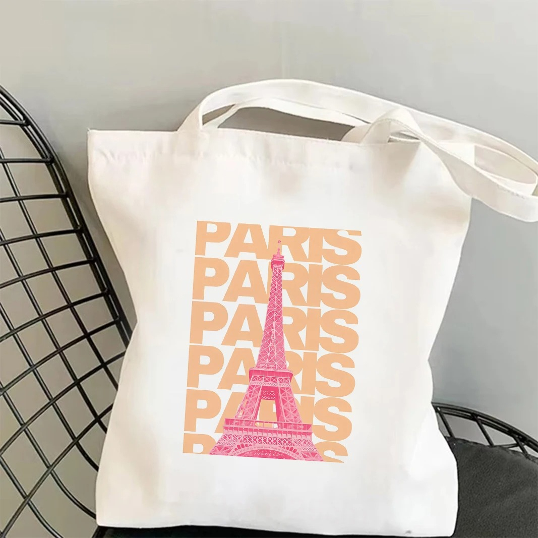 Chicago London Eiffel Tower Gr - Shopper Tote Canvas 리뷰 및 가격