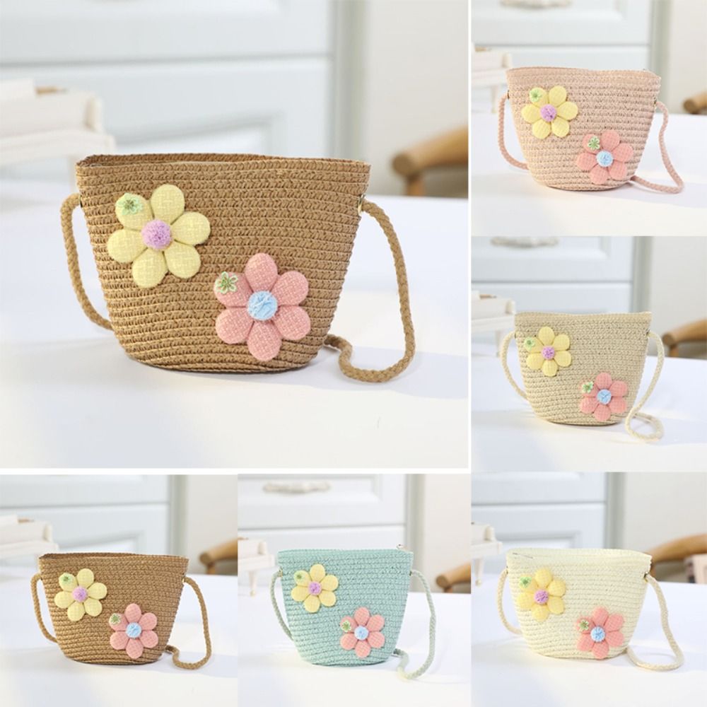 Handmade Woven Girl Flower Str - Woven Straw Bag 리뷰 및 가격