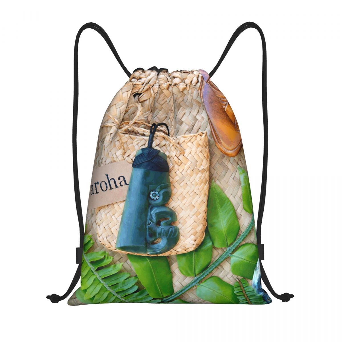 NZ Maoris Theme Drawstring Bag - Women Bags Nz 리뷰 및 가격