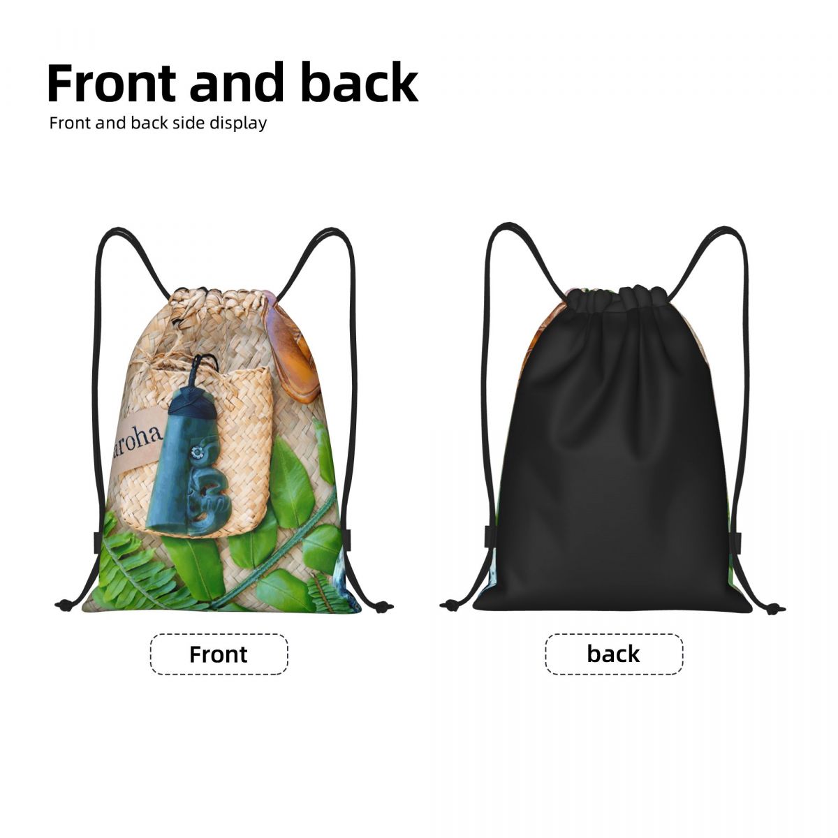 NZ Maoris Theme Drawstring Bag - Women Bags Nz 리뷰 및 가격