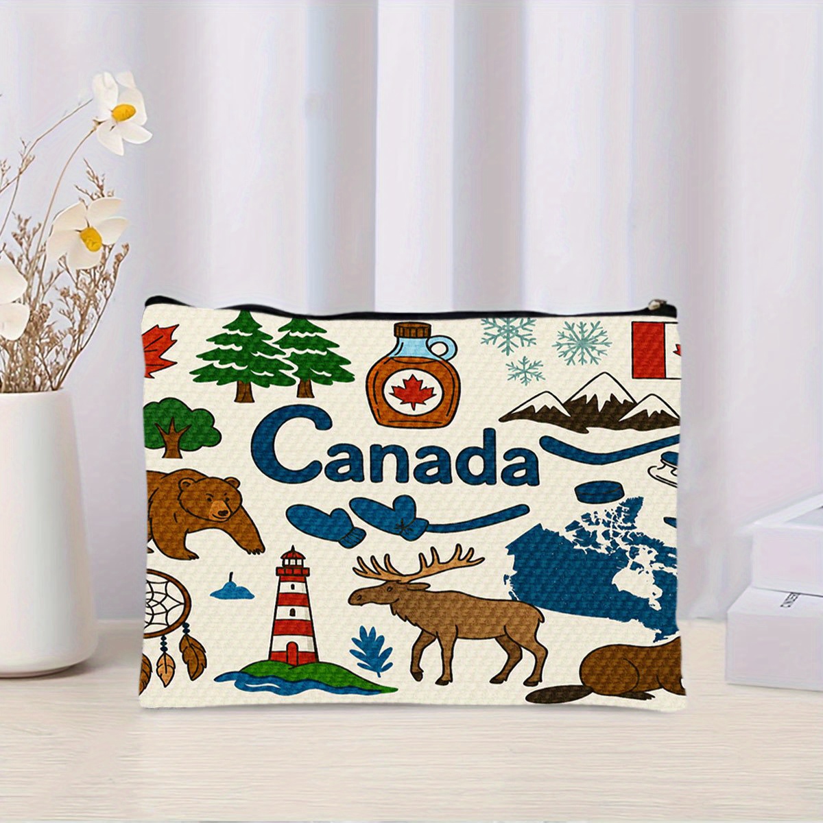 A Canada themed cosmetic bag - - Women Bags Canada 리뷰 및 가격