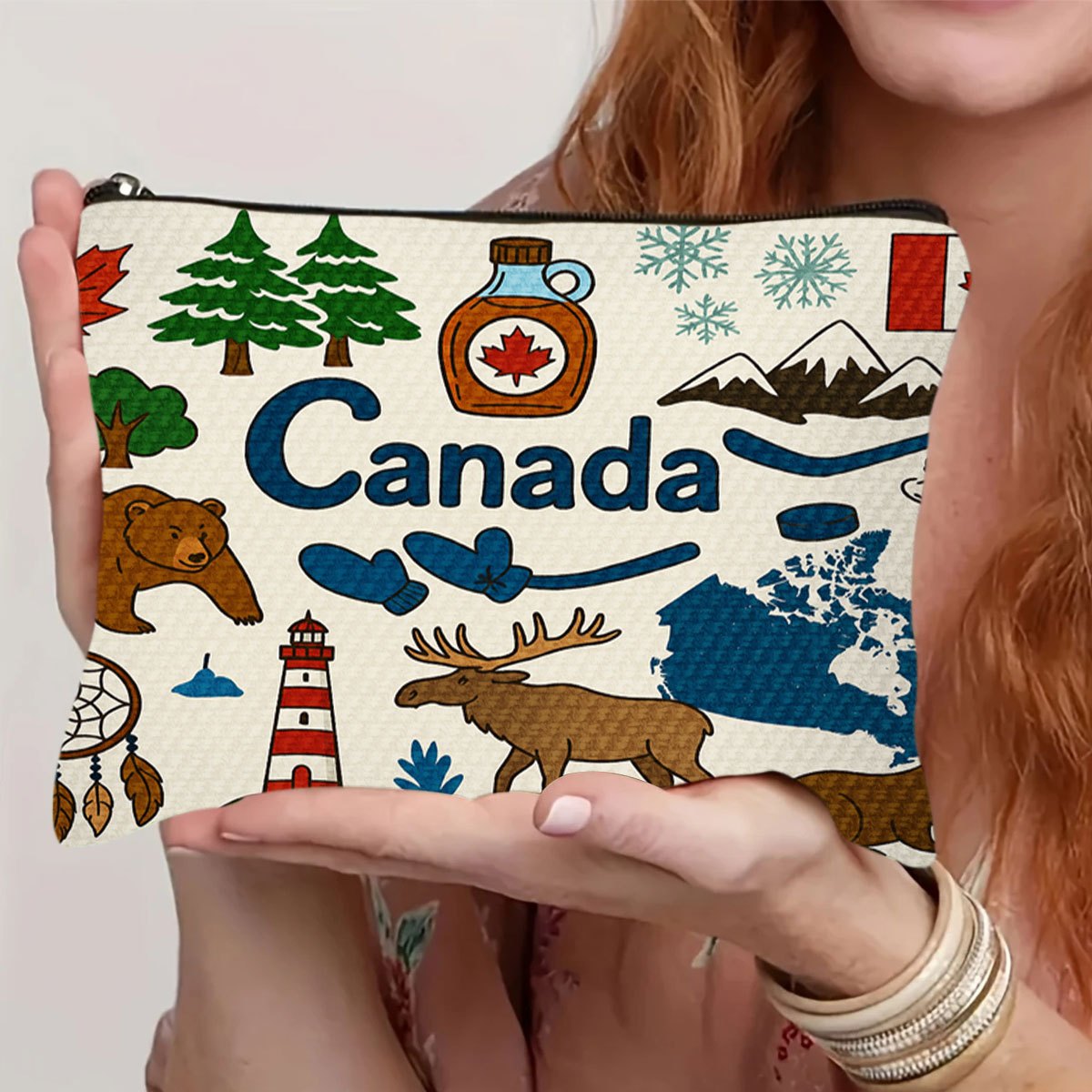 A Canada themed cosmetic bag - - Women Bags Canada 리뷰 및 가격