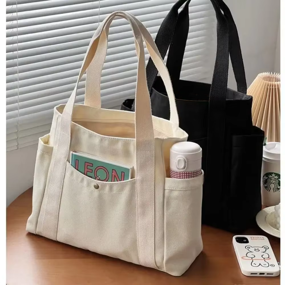Large Capacity Canvas Tote Bag - Shopper Tote Canvas 리뷰 및 가격