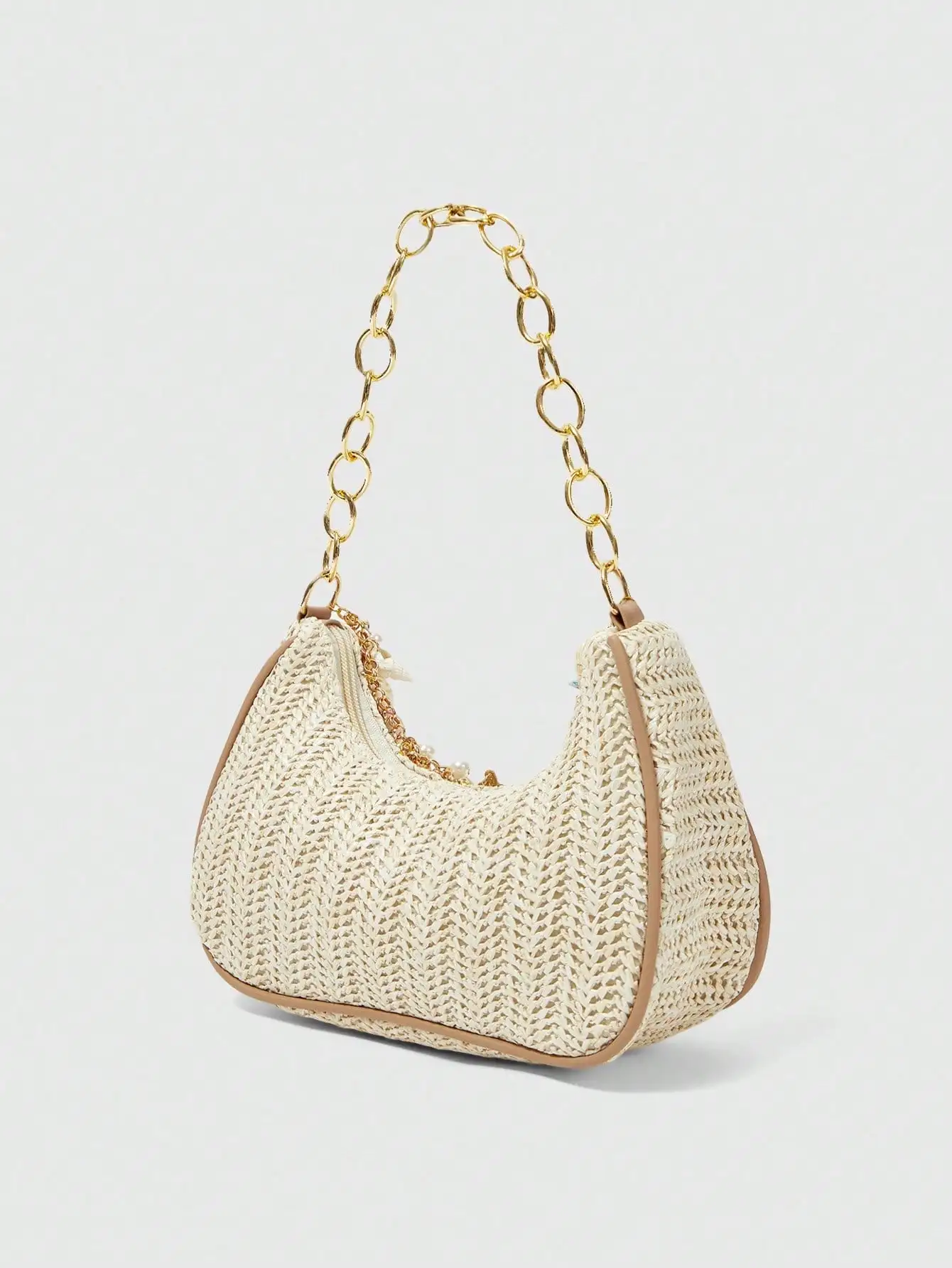ROMWE Fairycore 1pc Summer Bea - Woven Straw Bag 리뷰 및 가격