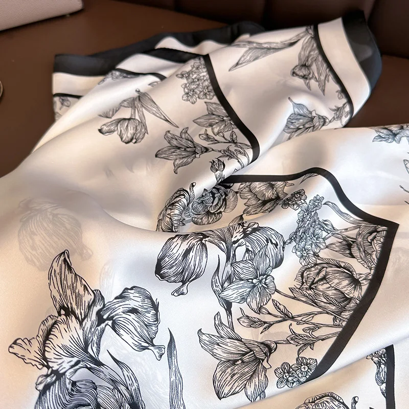 70*70cm Luxury Floral Print Si - Women Bags Online 리뷰 및 가격