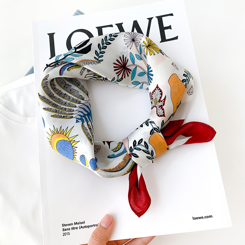 Women 70*70cm Square Silk Scar - Women Bags Online 리뷰 및 가격
