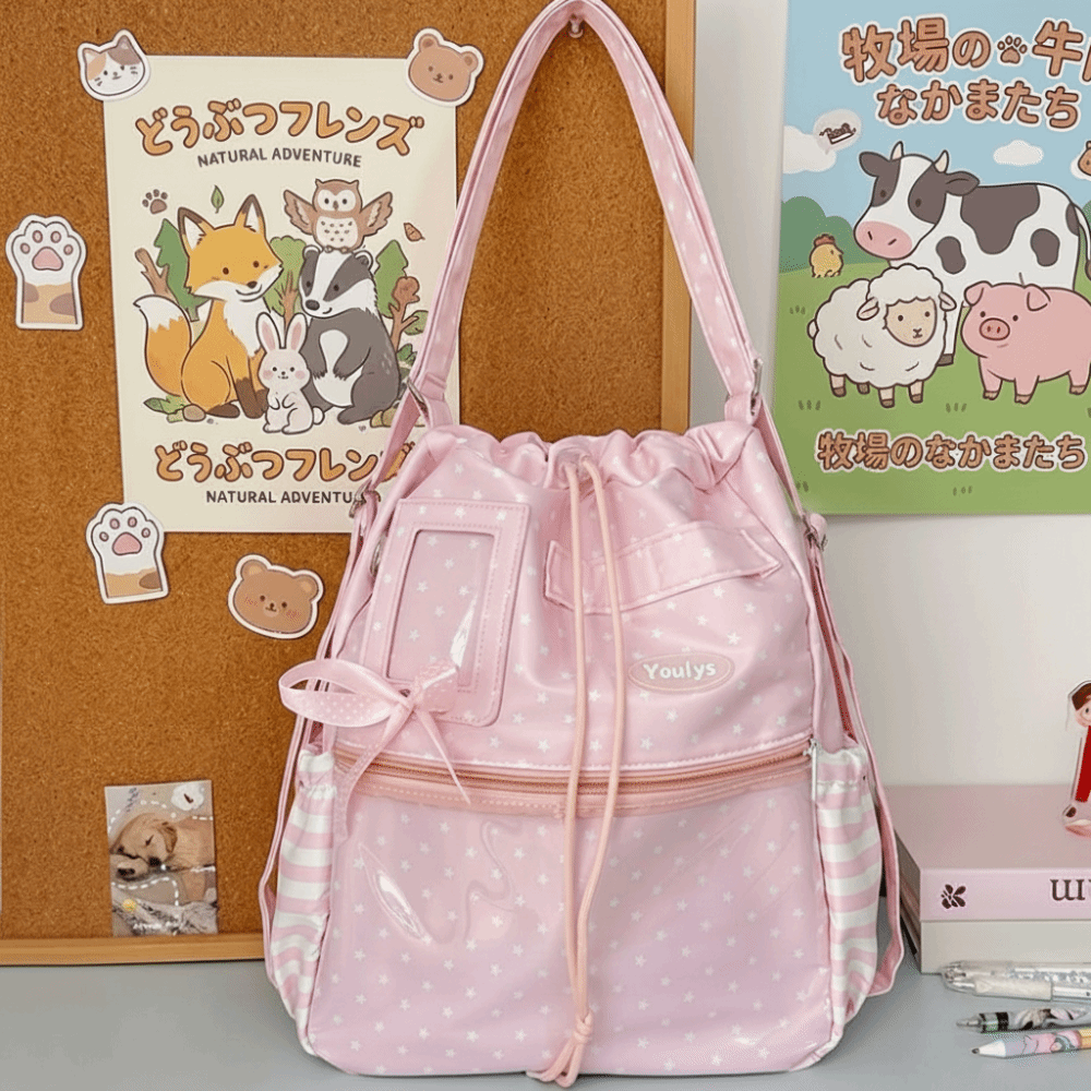 Cute Polka Dot Pattern Ita Bac - Shopper Tote Canvas 리뷰 및 가격