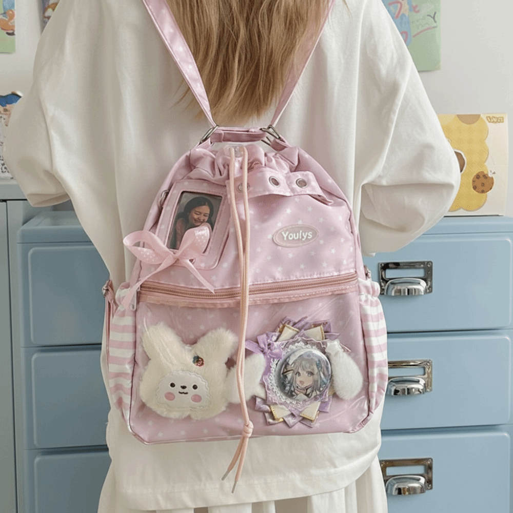 Cute Polka Dot Pattern Ita Bac - Shopper Tote Canvas 리뷰 및 가격