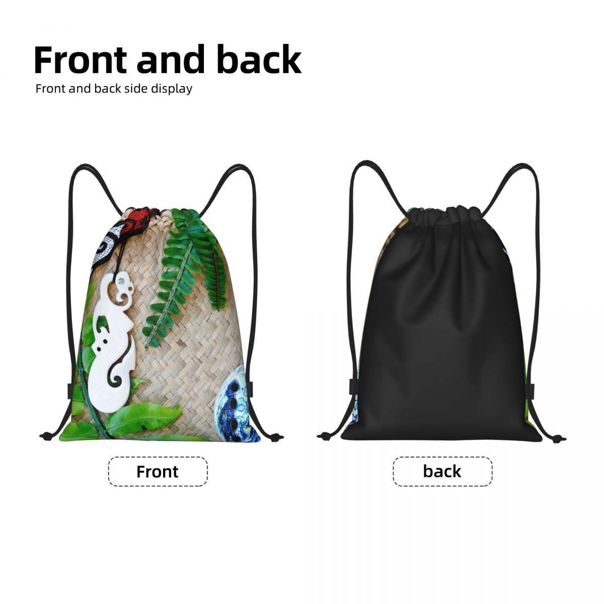 NZ Maoris Theme Drawstring Bag - Women Bags Nz 리뷰 및 가격