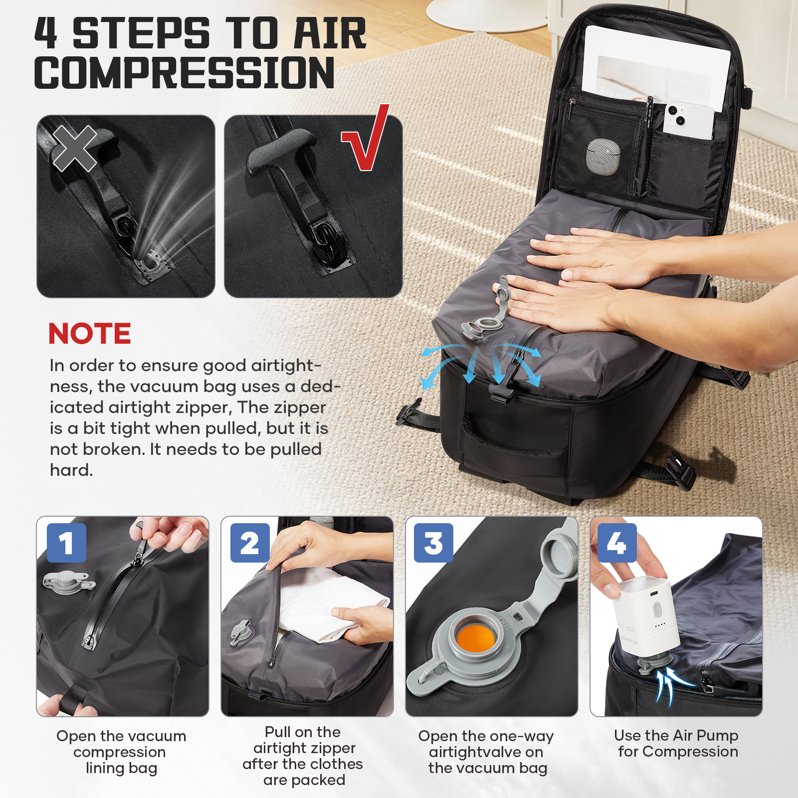 Women Backpack Vacuum Backpack - Women Bags With Laptop Compartment 리뷰 및 가격