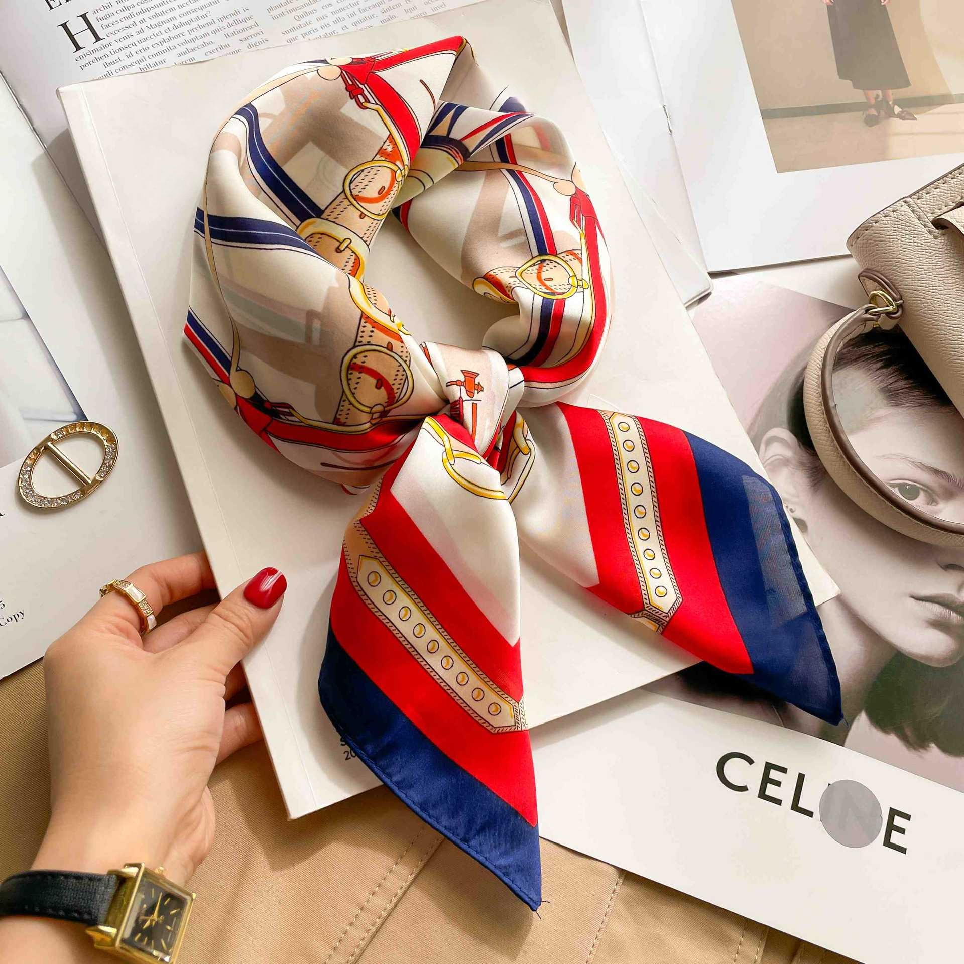 70cm Luxury Belt Print Silk Sq - Women Bags Online 리뷰 및 가격