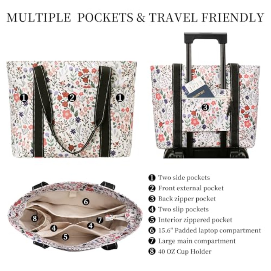 Tote Bag for Women with Laptop - Women Bags With Laptop Compartment 리뷰 및 가격