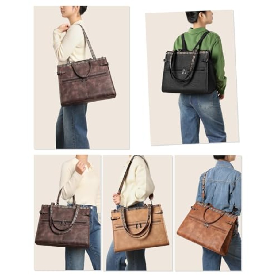 FADEON Laptop Bag for Women De - Women Bags With Laptop Compartment 리뷰 및 가격