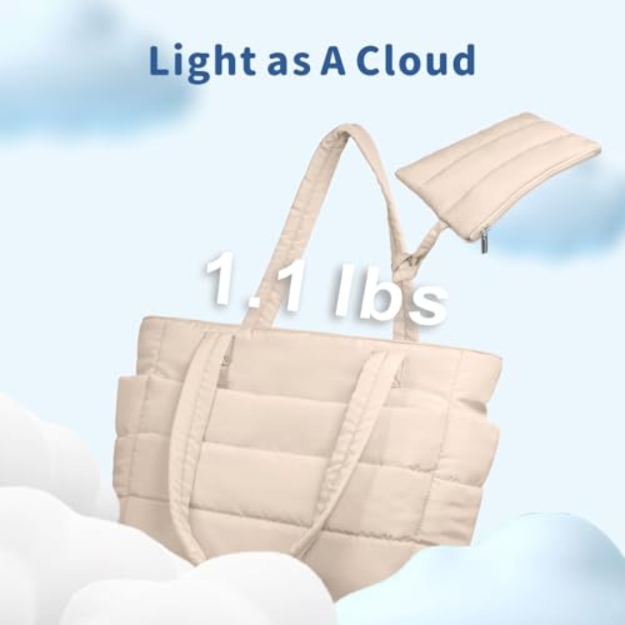 TOPDesign Puffer Tote Bag for  - Women'S Work Bags Tote 리뷰 및 가격